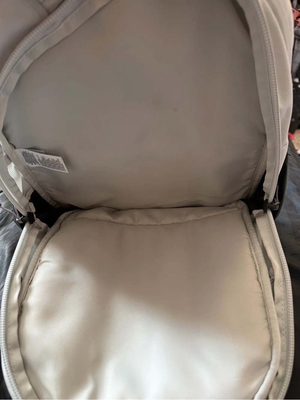 The North Face Borealis Backpack in Light Gray and Black